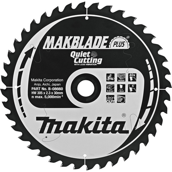 TCT MAKBlade Plus žagin list 305 mm (40 zob)