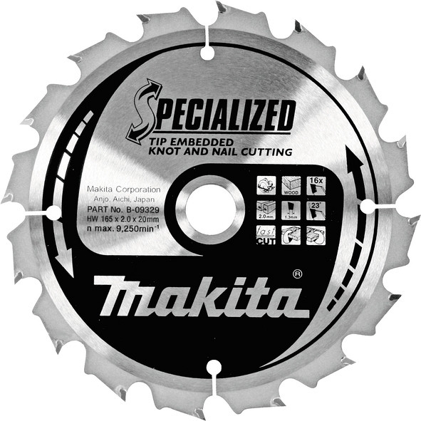 TCT Specialized žagin list - 185 mm, 24 zob