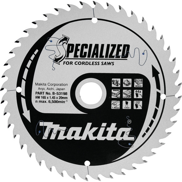 TCT Specialized žagin list - 165 mm, 46 zob