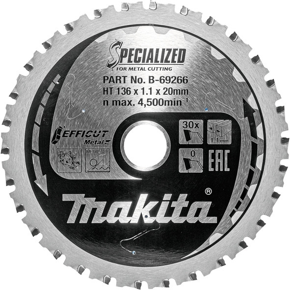 TCT Specialized žagin list - 136 mm, 30 zob