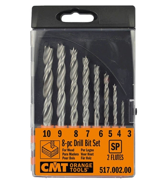 CMT set profesionalnih lesnih svedrov HS 3-10 mm