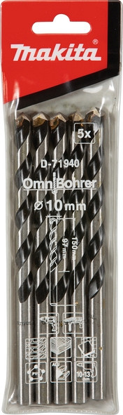 Večnamenski sveder 10 mm x 150 mm