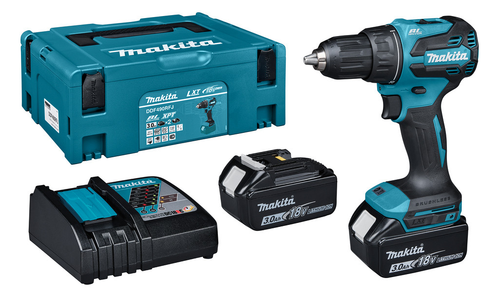 Akumulatorski vrtalnik vijačnik 18V LXT MAKITA DDF490RFJ
