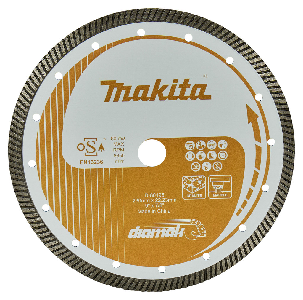 Valovita diamantna plošča 230 mm