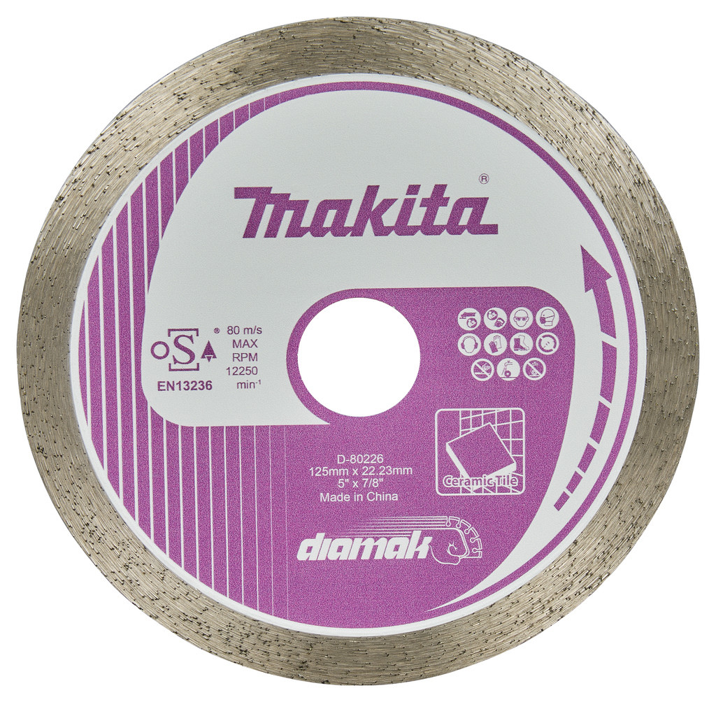 Diamantna rezalna plošča, gladki rob 125 mm