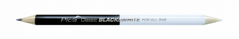 Pica Classic Črno-beli univerzalni označevalni svinčnik
