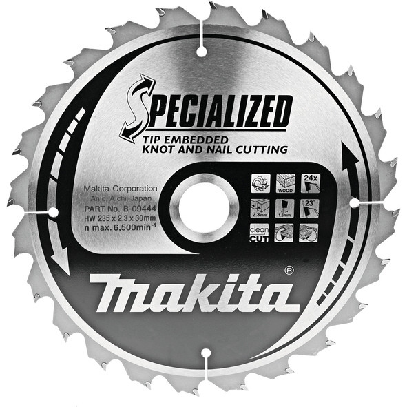 TCT Specialized žagin list 235 mm (24 zob)