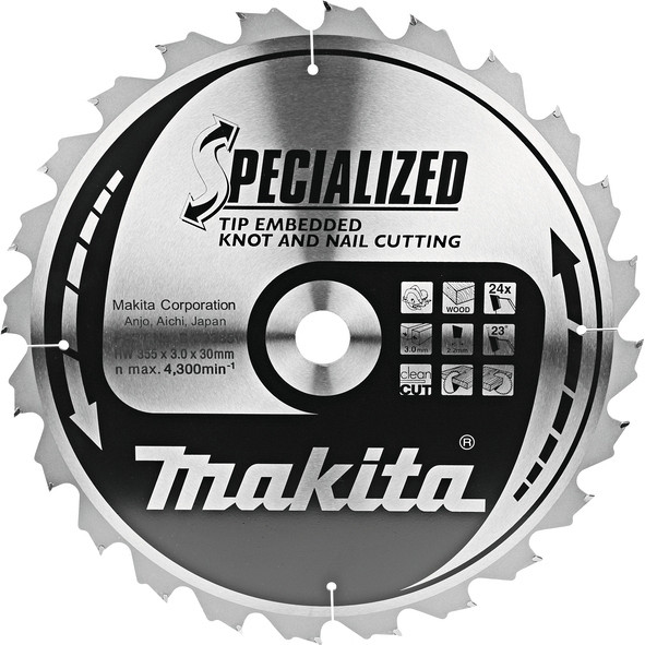 TCT Specialized žagin list 355 mm (24 zob)