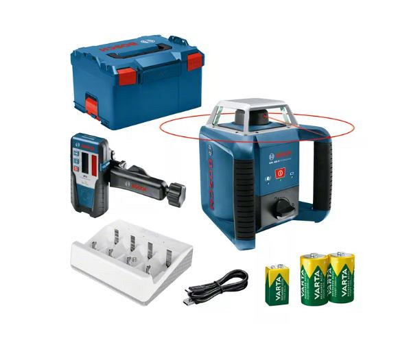 Rotacijski laser BOSCH GRL 400 H + Laserski sprejemnik LR 1 + Kovček L-BOXX