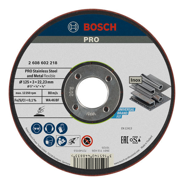Brusna plošča PRO Semi-Flexible, 125 x 3 x 22,23 mm