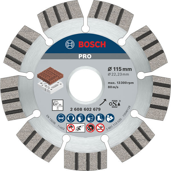 Diamantna plošča PRO Abrasive, 115 x 22,23 mm