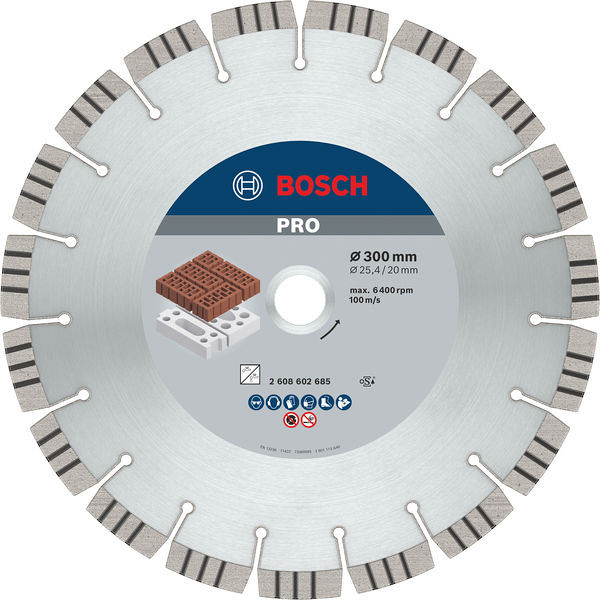 Diamantna plošča PRO Abrasive, 300 x 20/25,4 mm