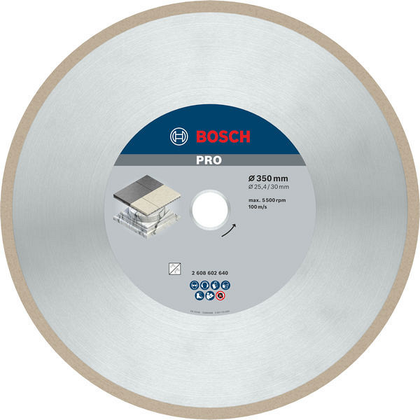 Diamantna plošča PRO Ceramic, 350 x 30/25,4 mm