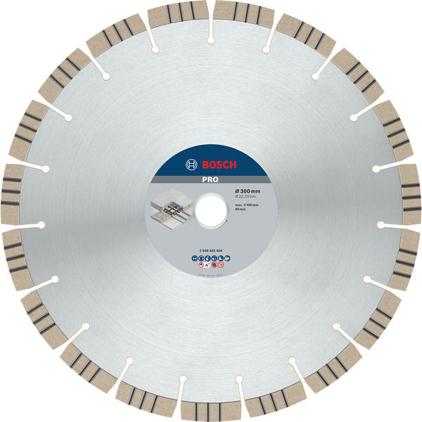 Diamantna plošča PRO Concrete, 300 x 22,23 mm