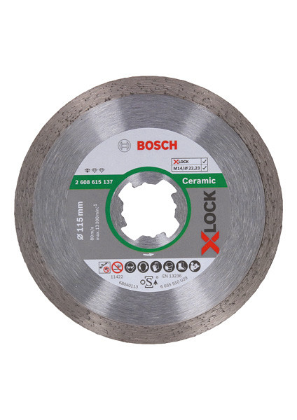 Diamantne rezalne plošče Standard for Ceramic X-LOCK 115 x 22,23 x 1,6 x 7