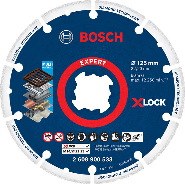 EXPERT Diamond Metal Wheel X-LOCK rezalna plošča, 125 x 22,23 mm