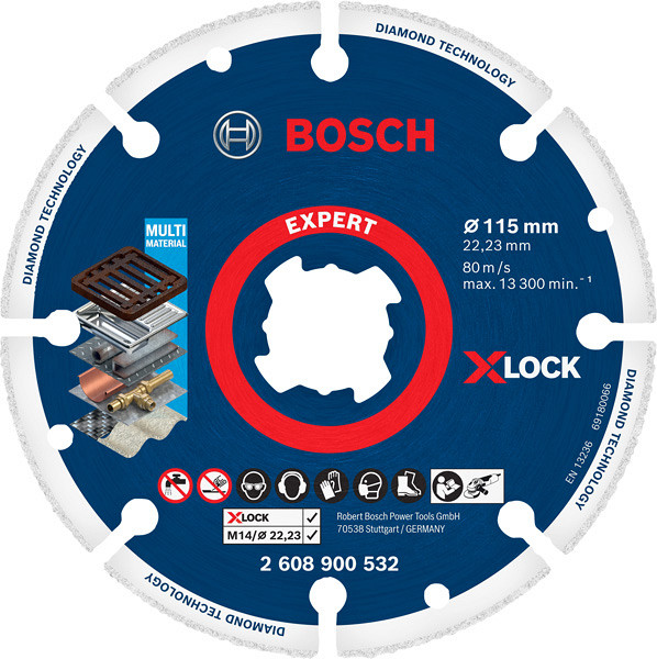EXPERT Diamond Metal Wheel X-LOCK rezalna plošča, 115 x 22,23 mm