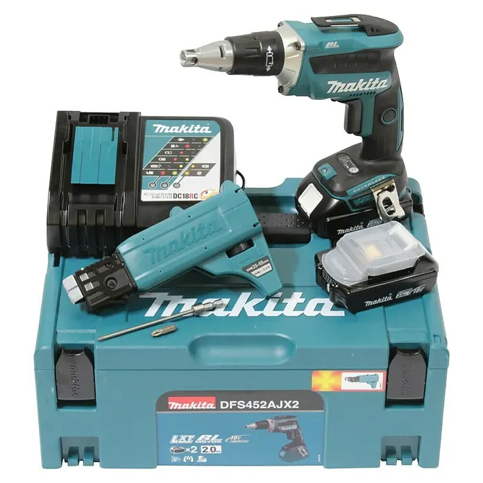 Akumulatorski suhomontažni knauf vijačnik 18V LXT MAKITA DFS452AJX2