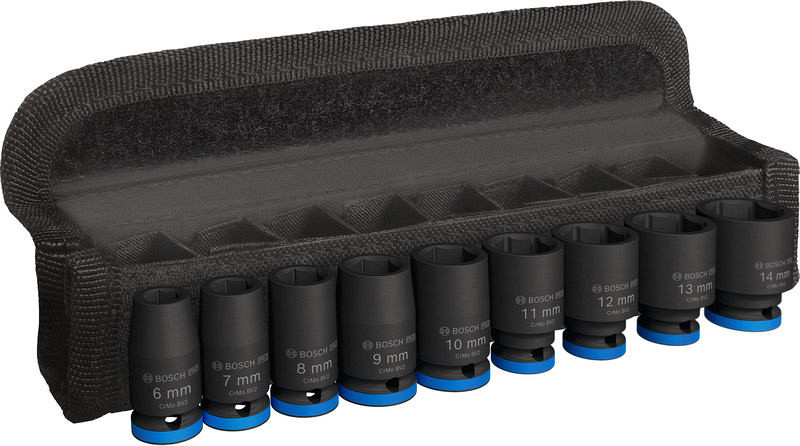 Komplet PRO Impact Socket Set, 1/4 palca, standardni, 9-delni