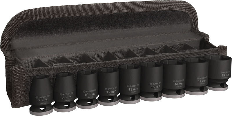 Komplet PRO Impact Socket Set, 3/8 palca, standardni, 9-delni