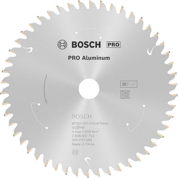 List za krožno žago PRO Aluminium cordless, 136 x 1,6 x 15,875 mm