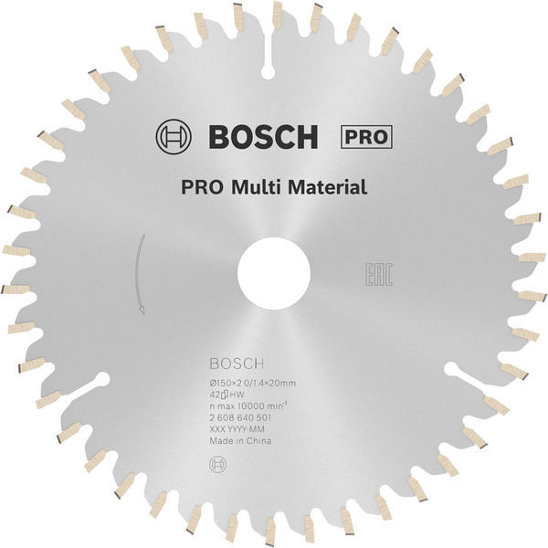 List za krožno žago PRO Multi Material, 150 x 2 x 20 mm