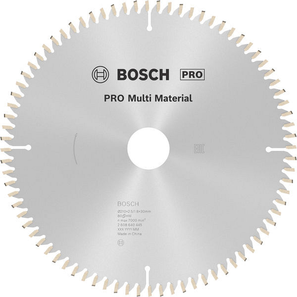 List za krožno žago PRO Multi Material, 210 x 2,5 x 30 mm