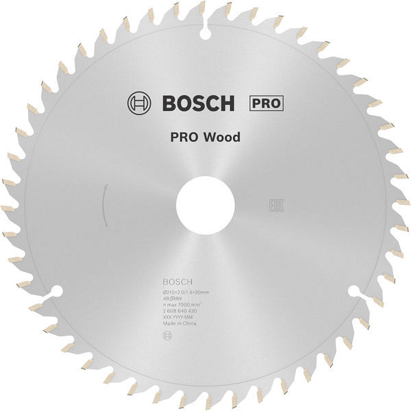 List za krožno žago PRO Wood, 210 x 2 x 30 mm