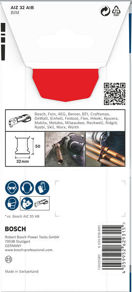 List za večnamensko orodje PRO AIZ 32 AIB, 32 x 50 mm