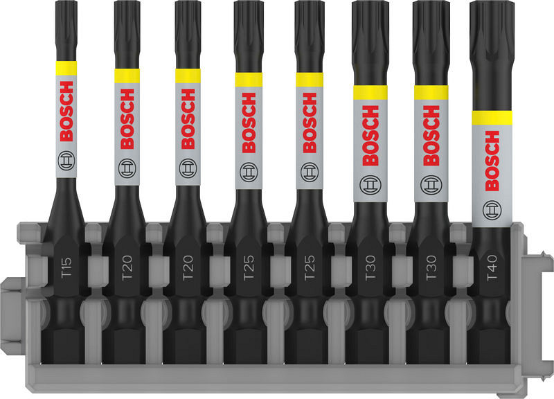 Nastavek PRO Torx Impact, T15, T20(x2), T25(x2), T30(x2), T40, 55 mm, 8 kosov