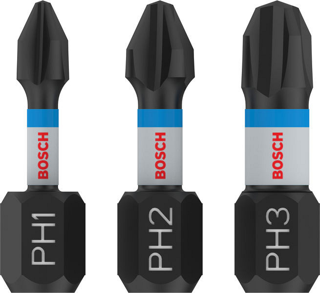 Nastavki PRO PH Impact, PH1 x 25, PH2 x 25, PH3x 25 mm, 3 kosi