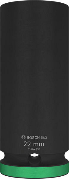 PRO Impact Socket, 1/2 palca, 22 mm, globok