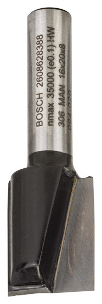 Ravni rezkar, 8 mm, D1 16 mm, L 19,6 mm, G 51 mm