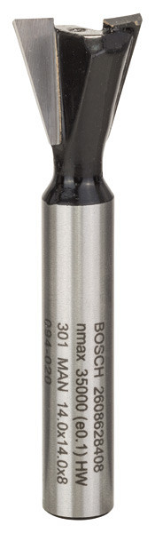 Rezkar za rogljičenje, 8 mm, D1 14 mm, L 14 mm, G 55 mm, 15°