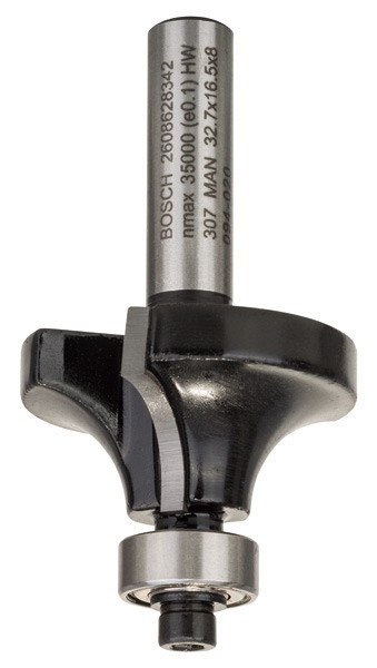 Rezkar za zaoblitev, 8 mm, R1 10 mm, L 16,5 mm, G 57 mm