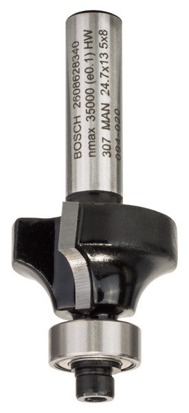 Rezkar za zaoblitev, 8 mm, R1 6 mm, L 13,2 mm, G 53 mm