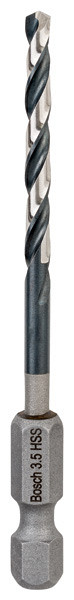 Sveder s šesterorobim steblom HSS 3,5 mm
