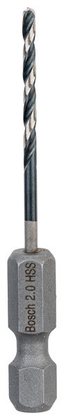Sveder s šesterorobim steblom HSS 2,0 mm