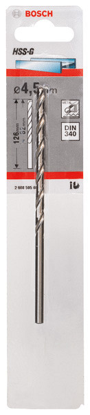 Sveder za kovino HSS-G, DIN 340