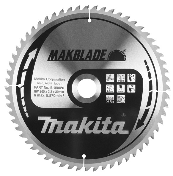 TCT MAKBlade žagin list 216 mm (40 zob)