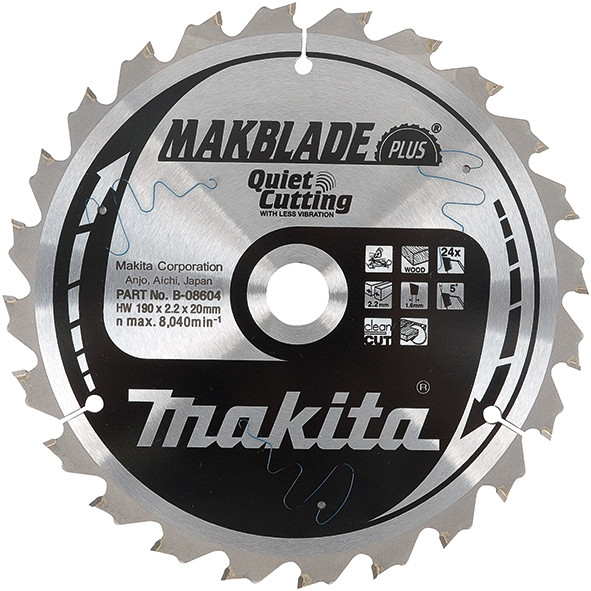 TCT MAKBlade Plus žagin list 190 mm (24 zob)