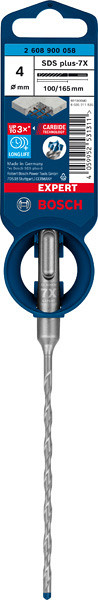 Udarni sveder EXPERT SDS plus-7X, 4 x 100 x 165 mm
