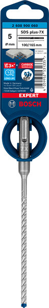 Udarni sveder EXPERT SDS plus-7X, 5 x 100 x 165 mm