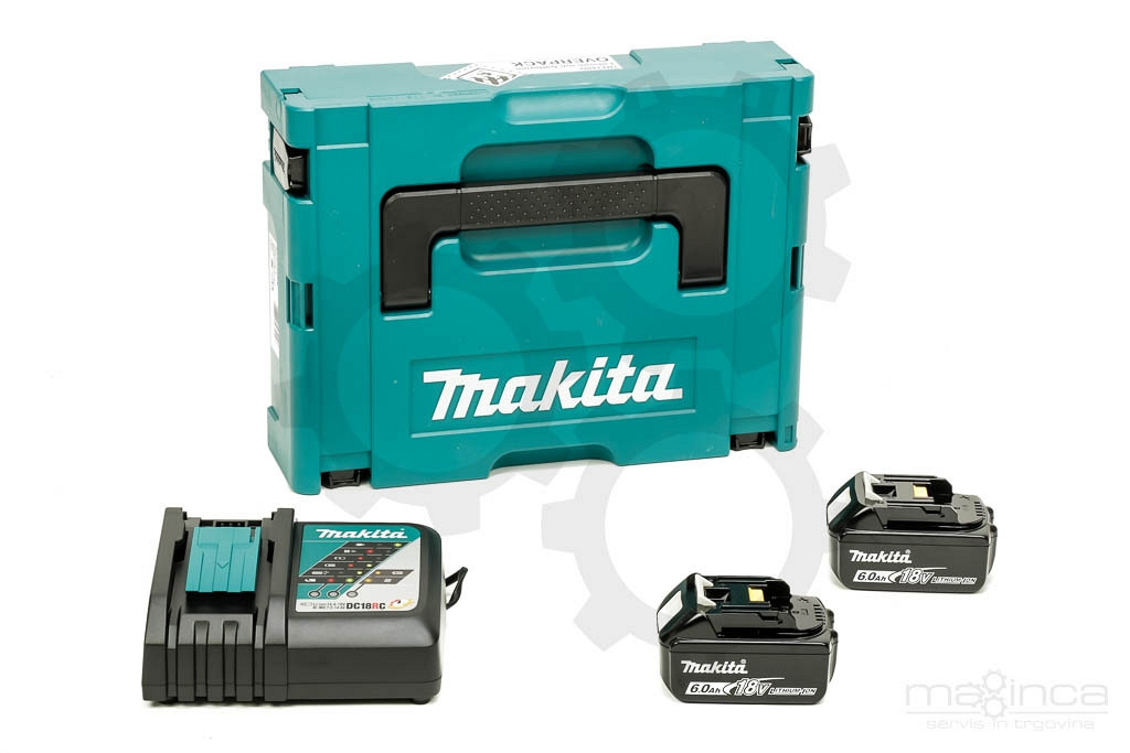 Set akumulatorjev MAKITA (2 x 18V/6,0Ah + DC18RC)