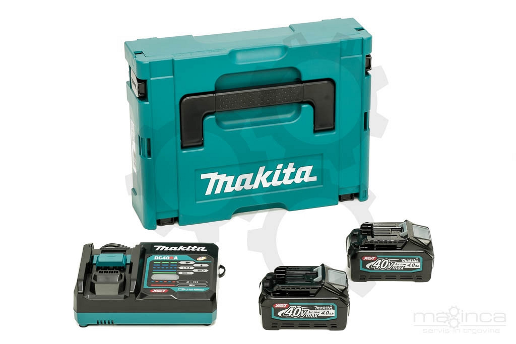 Set akumulatorjev MAKITA XGT (2 x 40V/4,0Ah + DC40RA)