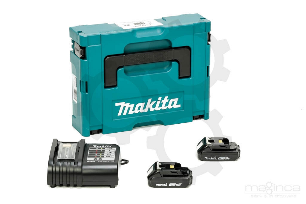 Set akumulatorjev MAKITA (2 x 18V/1,5Ah + DC18SD)
