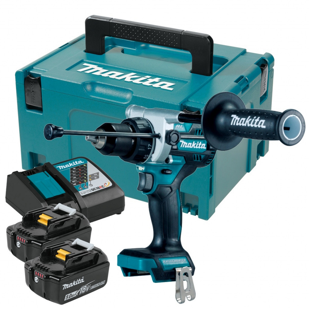 Akumulatorski vibracijski vrtalnik vijačnik 18V LXT MAKITA DHP492RTJ
