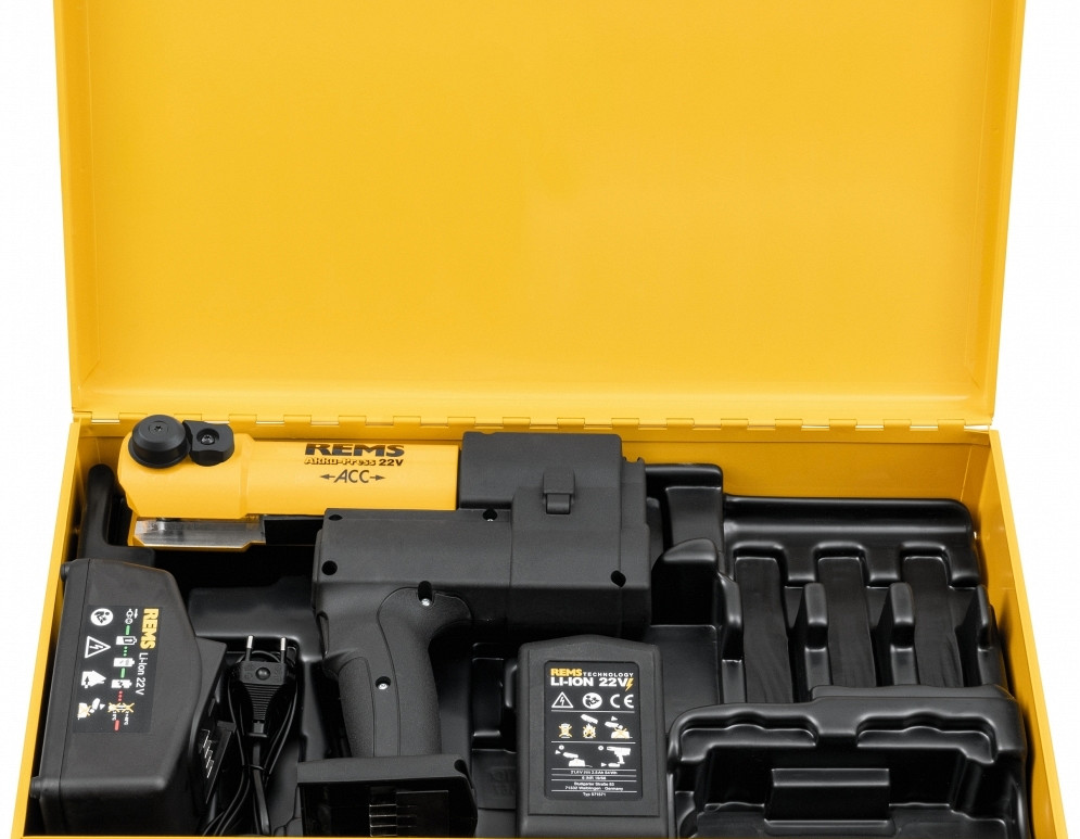 REMS baterijsko orodje za stiskanje Akku-Press 22V osnovni-set