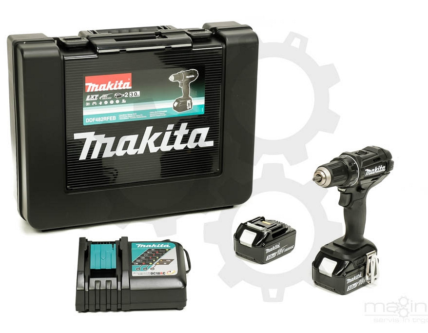 Akumulatorski vrtalnik vijačnik 18V LXT MAKITA DDF482RFEB