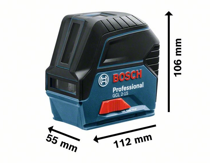 Križni laserski merilnik BOSCH GCL 2-50 + LR 6